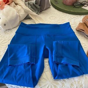 Blue Women's crop leggings